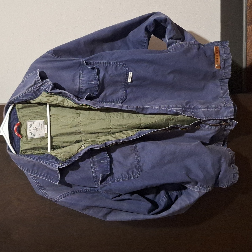 Iron and Resin Lightweight Jacket - Men's Large - Blue